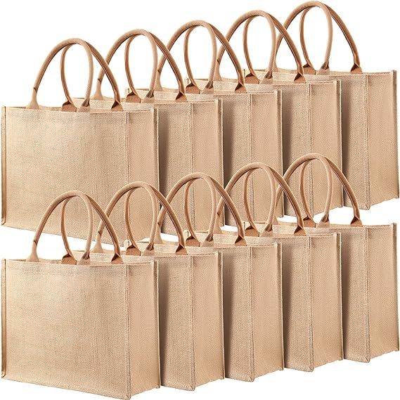 Reciclagem Natural Reutilable Beach Jute Bolsa Tote Bag