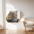 Creative octagonal decor wall mirror