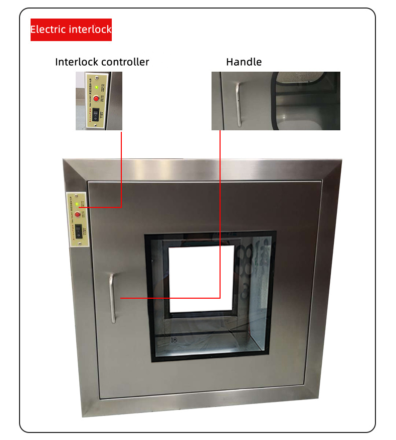 electric interlock cleanroom pass box