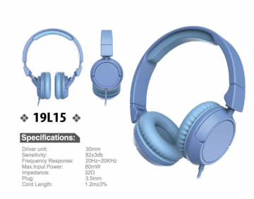 Wired Kids Foldable Headphones with safe volume limit