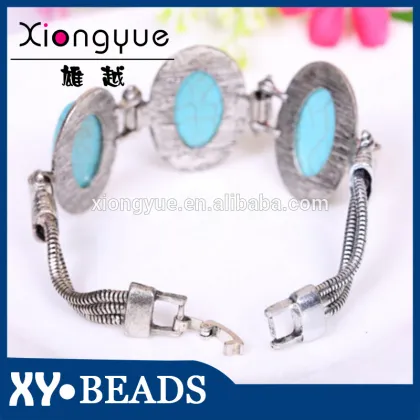 2015 New Fashion sliver Jewellery , women Natural Stone Bracelet