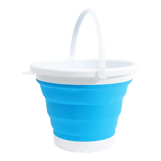 Hot Selling 10L Silicone Folding Bucket: Ideal for Outdoor Fishing, Travel, and Household Storage
