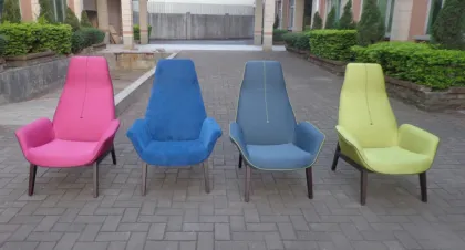 Poliform Italian design armchair with stool