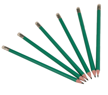 Non Toxic 7 Inch Red Plastic Pencils - Bulk Woodless Pencils for Office and School Kids