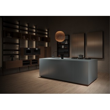 Sistema de cozinha modular compacto e moderno – economia de espaço