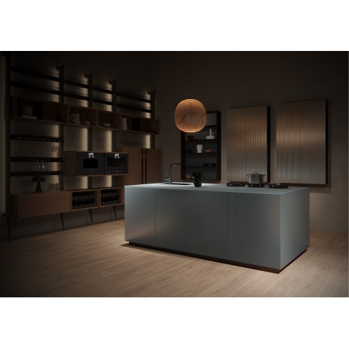 Sistema de cozinha modular compacto e moderno – economia de espaço