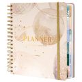 Aangepaste hardcover wekelijkse en maandelijkse doelplanner notebook