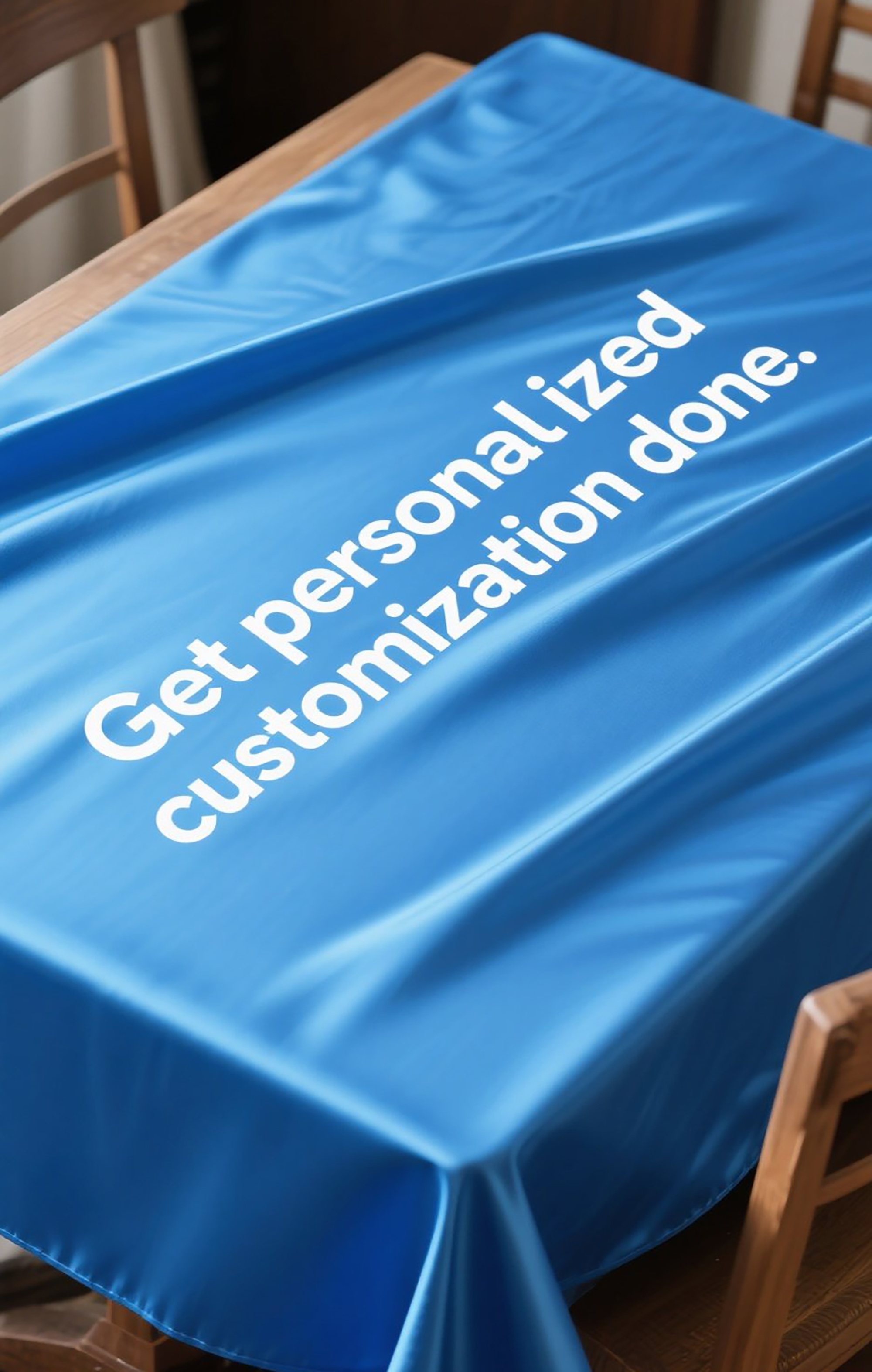 Polyester silk banner design
