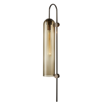 Luxury Metal Bent Glass Wall Lamp for Living Room and Bedroom Decor