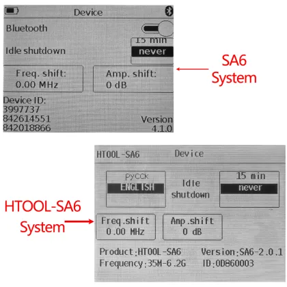HTOOL-SA6 Spectrum analyzer 35MHZ-6.2GHZ carry lightweight