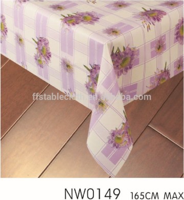 Purple sunflower oval table cloth