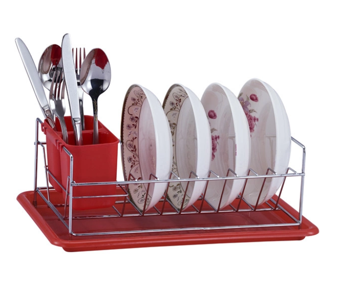 Dish Drainer with knife and fork holder