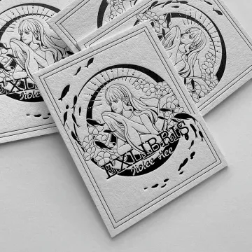 Custom High-Quality Printed Postcard DIY White Paper Bookmark with Embossed Pattern