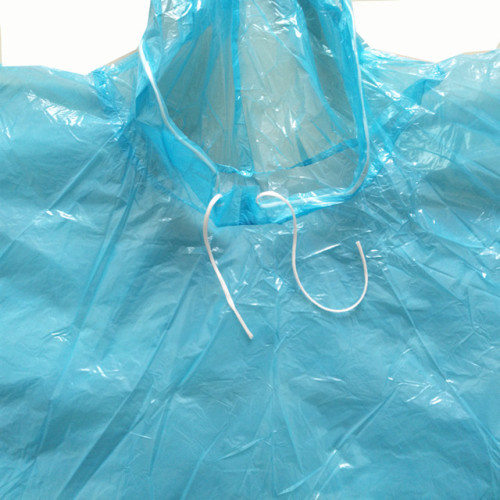 Disposable PE Rain Suit with Hood