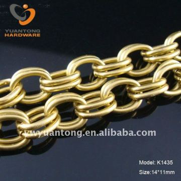 old brass color double link chain for decoration