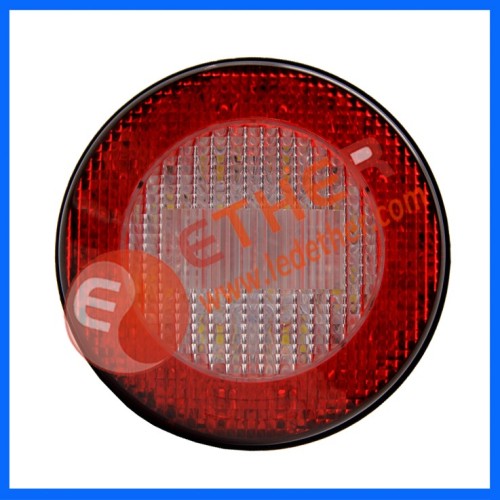 122mm LED round truck tail lights with reversing/reflector function