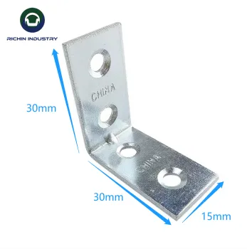 Direct Manufacturer's Black L Bracket and Right Angle Bracket in Long Size