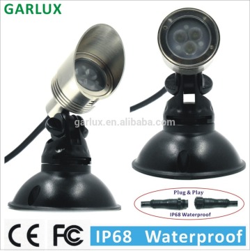 12v 4 watt brass outdoor lighting ip68 led underwater light