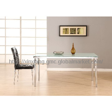 Tempered frosted glass table