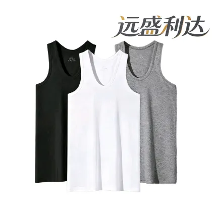 Men's Pure Cotton Ribbed Vest