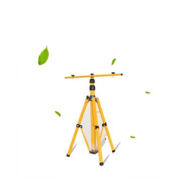 Adjustable DC LED Work Light Tripod with 1.6m, 2m, and 3m Poles - Flood Lights for Worksite Illumination