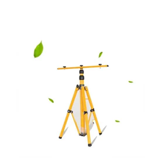 Adjustable DC LED Work Light Tripod with 1.6m, 2m, and 3m Poles - Flood Lights for Worksite Illumination