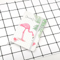 Caderno de capa dura com bela capa de flamingo personalizada
