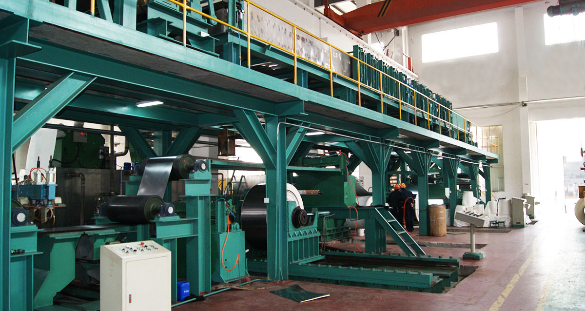 stainless steel coil production line work shop washing