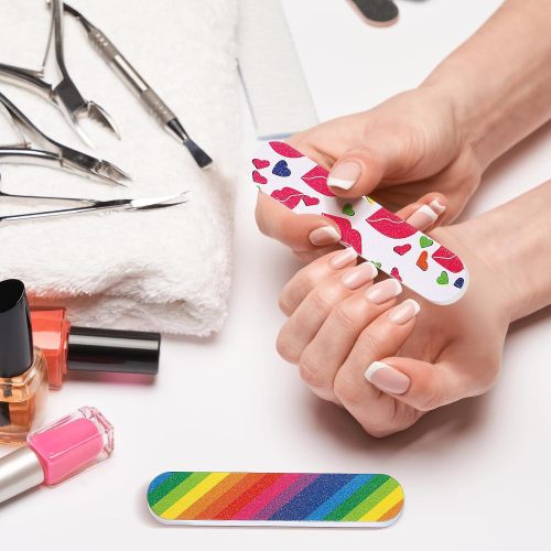 double-sided colourful nail file