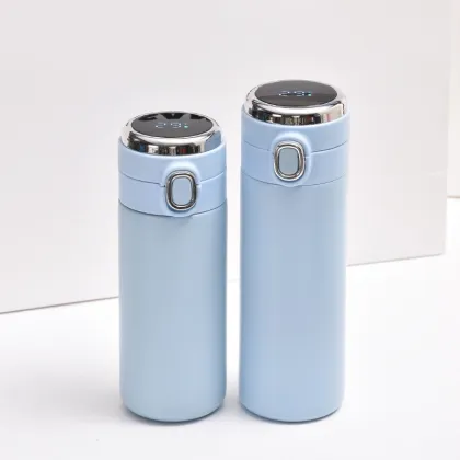 Customizable Logo Smart Vacuum Insulated Water Bottle - Stainless Steel Drinkware