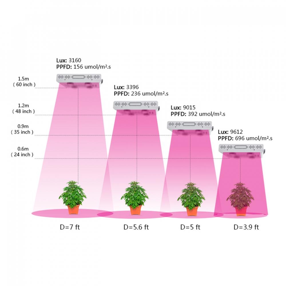 Customizable Cob led grow light 500w 300w 800w 1000w