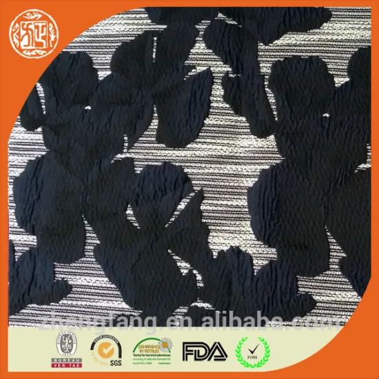 Latest design floral jacquard fabric for dress