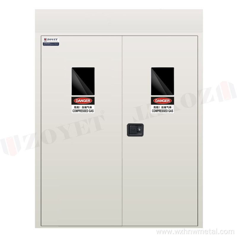 All steel gas cylinder cabinets used in labs