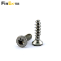 WN1423 T8 Torx a testa svasata filettata a testa piatta che forma vite PT