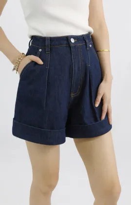 High Waisted Denim Shorts