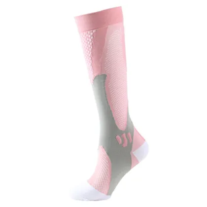 Custom Logo Hot Selling Women's Leg Shaping Fitness Compression Kneehigh Socks