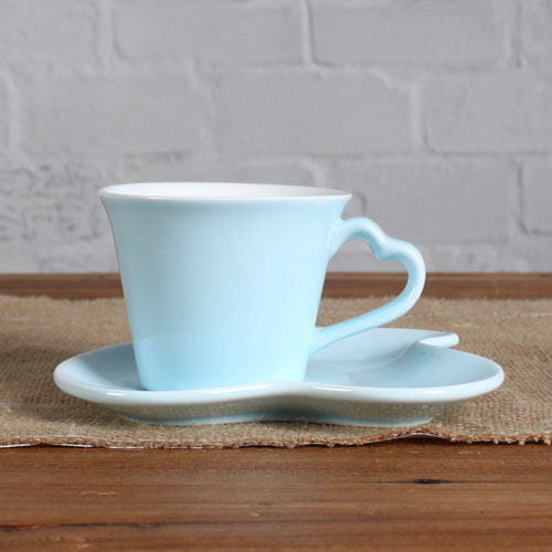 7OZ sky sweet love cup and saucer