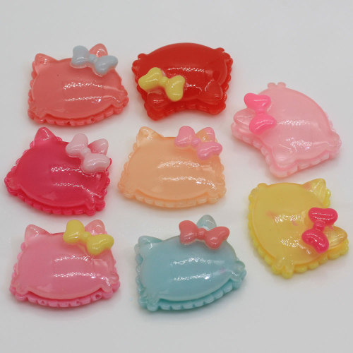 Cheap Colorful Mini Cat Shaped Resin Cabochon Flat Back Charms For DIY Toy Decor Girls Garment Accessories Beads