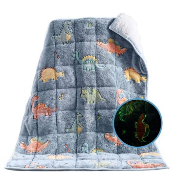 Anxiety Relief: Exploring the Benefits of a 20lbs Glow-in-the-Dark Dinosaur Cotton Cooling Weighted Blanket