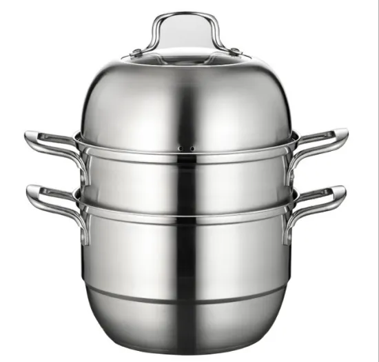 Three Layers Single Bottom Stainless Steel Steamer Pot