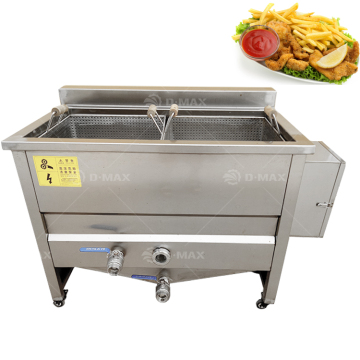 Bester Preis Doppel -Frittier -Tanks Trichterkuchen Instant Nudel Frittiermaschine