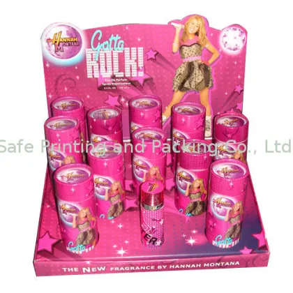 Pantone Color Corrugated Greeting Card Cardboard Display For Promotion