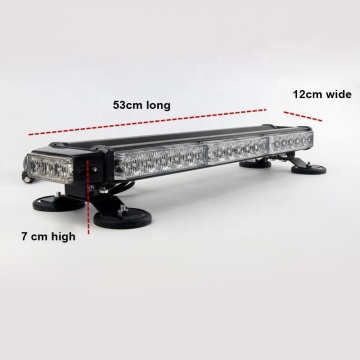 14 Inch 80W LED Strobe Flashing Light Bar - Double Side High Intensity Emergency Warning Beacon with Magnetic