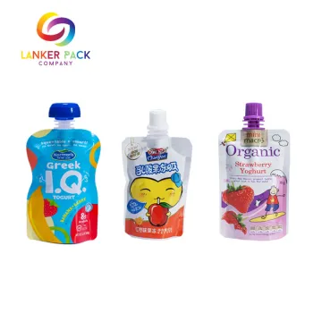 Plastic Doypack Bpa Free Baby Food Spout Pouch