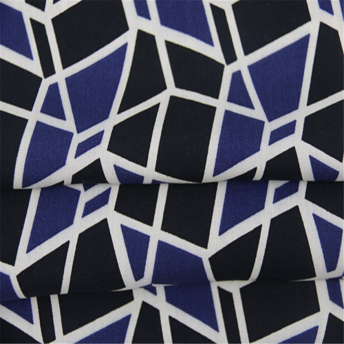 Printed Plain Fabric With Irregular Check Rayon