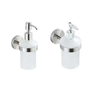 304 Dispensador de jabón manual de alambre de acero inoxidable, champú de 200 ml, botella de lavado de carrocería y caja de desinfectante para manos