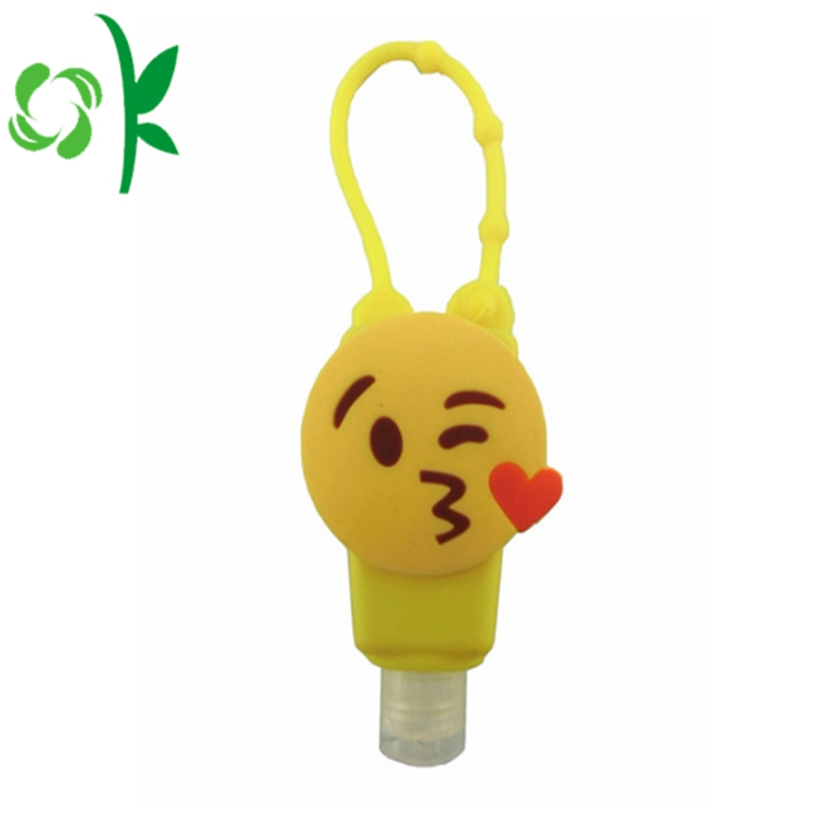 3D Silicone Cartoon Customized Sanitizer Bottle with Holder