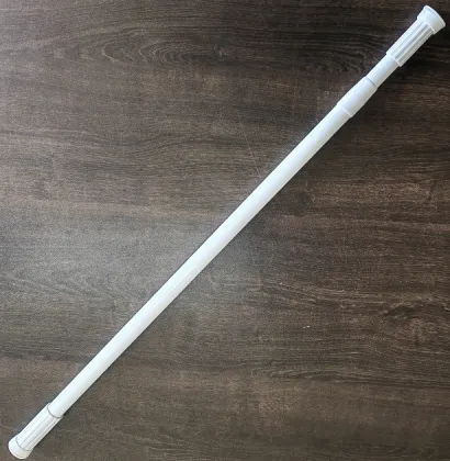 Adjustable Iron-Coated Powder Shower Curtain Poles: 70-120cm Telescopic Bathroom Curtain Rod