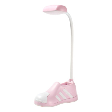 Nette rosa Sneaker -Schreibtischlampe: Schüler Lesen Lampe