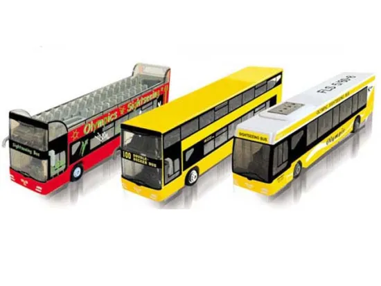 DIE CAST PULL BACK BUS W/IC